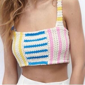 Zara knitted crop top